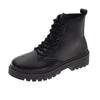 Otoño 2020 Nueva Llegada Negro Guapo Botas Martin Botas Cortas de Suela Gruesa para Mujer