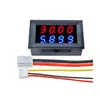 Medidor Digital de Corrente e Tensão DC com LED Vermelho e Azul DC0-200V/10A Cabeça de Amperímetro com Display Duplo de 4 Dígitos
