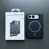 Adequado para iPhone 18 DUO, capa de celular magnética de vidro Corning dobrável, capa de celular de cor sólida fosca para Apple 18 DUO