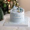Copyright Natal Ins Bolo Decoração Estéreo Boneco de Neve Pequeno Pinguim Enfeites Inverno Natal Aniversário Vestido Plugin