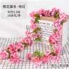 Duto de Ar Condicionado Enrolado em Rattan de Flor de Cerejeira Simulada 135 Cabeças Tiras de Flores de Videira Flor Artificial de Plástico Simulado Videira de Flores Decorativas