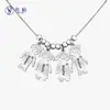 Collar de diamantes para muñeca de 12 colores de piedra de nacimiento transfronterizo para niños y niñas, personalizable con letras, nombre de familia DIY, venta al por mayor de fábrica