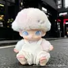 Solo ropa de muñeca: Ropa con colgante Dimoo Diario de recién nacido, lindos animales de dibujos animados, expresiones divertidas, conjunto de overol y sombrero