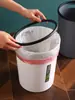 Cubo de basura doméstico de anillo de presión simple, cubo de basura grande de mano para cocina, dormitorio, papelera de almacenamiento para oficina, baño