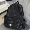 Mochila Estudiantil Cielo Estrellado Estilo Coreano, Mochila de Lentejuelas de Estrella Estilo Ins, Mochila de Alto Valor Estilo Japonés para Estudiantes de Secundaria para Niñas