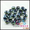 Cuentas planas de 6MM8MM color de retención de alta temperatura color de galvanoplastia vidrio de cristal de alta calidad cuentas de rueda fabricantes soporte pequeño lote mixto