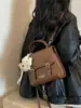 Bolso bandolera de moda y elegante para mujer, casual y versátil, mochila retro, bolso tote simple para el día a día, bolso de un solo hombro