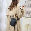 Bolsa de Monedero para Teléfono Móvil de Cuero Suave de Comercio Exterior para Mujer 2026 Nuevo Modelo Bolsa para Teléfono Móvil Bolsita de Teléfono Móvil de Gama Alta Bolso de Hombro Cruzado Único para Mujer Pu