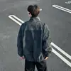 Chaqueta de cuero PU tie-dye para otoño e invierno, cuello alto estilo americano, resistente al agua, al viento y al polvo, abrigo versátil de corte holgado