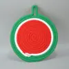 Estilo Escandinavo Espessado Corda de Algodão Isolamento Tapete Anti-Queimadura Porta-Copos de Frutas Criativo Tecido Tapete de Panela Lugar Americano Tapete de Gancho