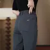 Pantalones de vestir para hombre para comercio mayorista transfronterizo, estilo primavera y otoño, pantalones casuales de lujo ligero, modernos y a la moda, pantalones largos holgados de pierna recta