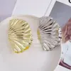 Pinza para el Cabello de Concha Transfronteriza para Mujer, Pasador Floral, Pinza de Tiburón Simple para Moño en la Parte Posterior de la Cabeza, Accesorio para el Cabello de Cola de Caballo de Moda Europea y Americana