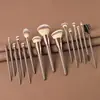 Set de 7 y 15 Pinceles de Maquillaje, Set Completo de Pinceles Portátiles para Maquillaje con Cerdas Suaves, Bolsa para Cosméticos