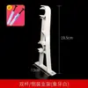 Suporte de cortina de liga de alumínio, suporte de varão romano para janela, suporte de gancho, suporte fixo, haste acessório perfurada para cortina