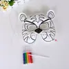 Pintura Graffiti Infantil DIY Suprimentos Festa Fogos de Artifício Coroa de Princesa para Colorir Aniversário Maquiagem Máscara