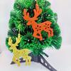Decoraciones para árbol de Navidad Reno navideño con cuerda Flores navideñas con clip Adornos colgantes para árbol de Navidad