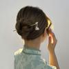 [Danza de la Mariposa] Ciervo Blanco Mismo Estilo Pasador Estilo Antiguo Placa Pasador de Madera Accesorios para el Cabello Hanfu de Traje Antiguo Pasador Clásico Simple