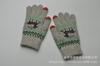 Guantes de punto acolchados de terciopelo para adultos, cálidos y de invierno, con diseño de alce, árbol de Navidad, jacquard, para pantalla táctil, venta al por mayor