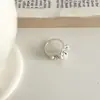 Anel de Flor Margarida com Design de Nicho Versão Coreana para Mulheres, Acessório de Anel de Dedo Indicador Estilo Ins Temperamento Fashion e Criativo Estilo Aberto