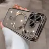 Sucção Magnética Galvanizada Adequada para Capa de Celular Iphone17Promax Transparente Abrangente Apple 16Promax Anti-Queda Capa Macia