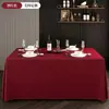 Toalha de Mesa para Conferência, Cor Sólida, Capa de Mesa Retangular Espessa, Toalha de Mesa para Banquete de Hotel, Atacado, à Prova de Óleo, Impermeável