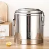 Cubos Aislados Extra Gruesos al por Mayor para Uso Comercial, Gran Capacidad para Puestos de Comida, Cubos para Sopa, Cubos para Leche de Soya, Cubos para Té de Leche, Cubos para Pudín de Tofu, Cubos para Hielo