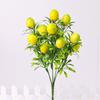 Nueva naranja artificial, fruta de la fortuna, decoración del hogar, fruta de granada, rama de fresa, flor artificial, planta verde, arreglo floral