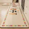 Nueva alfombrilla de suelo específica para cocina, antideslizante, absorbente de agua y aceite, fácil de limpiar, resistente a la suciedad, resistente al desgaste y fácil de mantener, alfombrilla de suelo de tierra de diatomeas