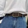 Simples High-end Sense Belt Feminino estilo coreano Novo All-match Jeans cinto decorativo Masculino Estudante Cinto Calça Prata fosco