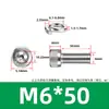 Aço inoxidável 304 DIN912 Cabeça de copo arruela de mola hexagonal parafuso de máquina de combinação dupla cabeça cilíndrica recartilhada M3M8