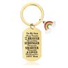 Llavero transfronterizo PARA MI HIJO regalo de vacaciones familiares colgante dorado letras llavero de metal