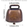 Sino de Vaca Sino de Pastor Atacado Animal de Estimação Anti-Perda Sino DIY Sino de Vento Pingente Metal Retrô Sino de Vaca Super Alto