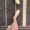 Sapatilhas de pérolas estilo francês, sapatos rasos de couro macio estilo fada, sapatos de salto baixo quadrados de couro macio gentis para mulheres, sapatos de vovó vintage de salto baixo