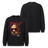 Camiseta de Manga Longa Algodão Pesado Lavado Americano Hip Hop Outono/Inverno 320G Estampa de Retrato Cabeça Grande Stewell para Homens