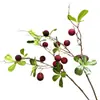 Planta artificial de mirto, ramas de mirto, frutos de mirto, micro paisajismo de plantas verdes, decoración decorativa para el hogar, arreglo floral