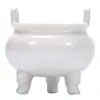 Estufa de Velas de Tres Patas Doméstica Simple de Doble Asa Mini Aromaterapia Portavelas Creativo Quemador de Incienso Aromático Adornos Decorativos