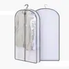 Punto de fábrica PVC transparente nuevo traje no tejido bolsa abrigo ropa bolsa para polvo tridimensional ropa cubierta para polvo
