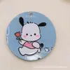 Colgante Colgante de Dibujos Animados Sanrio Pochacco Piezas en Relieve Accesorios Hechos a Mano DIY Cadena para Teléfono Cadena para Bolso Llavero Piezas