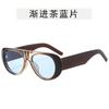 Gafas de sol aviador unidas para mujer nuevas transfronterizas europeas y americanas ins retro montura grande moda gafas de sol gafas de sol de moda