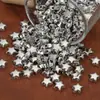 Ccb Plástico ABS Galvanizado Contas Estrela de Cinco Pontas Furo Reto Contas Soltas Pulseira de Contas Artesanal DIY Colar Acessórios de Joias