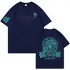 Comercio Exterior Camiseta de Manga Corta para Pareja Pesada Americana Hombre Moda Talla Grande Algodón Verano Holgada Superior Logotipo Imprimible