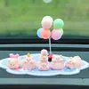 Adornos para Coche, Decoraciones para el Tablero del Coche, Accesorios de Estilo Curativo para Mujeres, Decoraciones Interiores de Coche de Cerdo