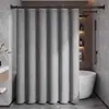Juego de cortina de ducha para baño, engrosada, resistente al moho, instalación sin taladro, impermeable, cortina de ducha, cortina divisoria de lujo ligero