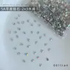 Rinestones Decorativos para Uñas de Circonita Cúbica Iridiscente Celebridad de Internet Súper Brillantes Base Plana Rinestones Irregulares Vidrio de Cristal K9 Materiales para Uñas