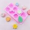 Molde de Silicona para Pastel de Flores de 8 Piezas, Molde para Gelatina y Pudín, Molde para Mooncake, Jabón Artesanal DIY, Molde para Yeso de Aromaterapia, Molde para Bandeja de Hielo