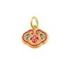 Materiales DIY hechos a mano accesorios pulsera de oro arena pulsera Conejo de Jade calabaza palabra de la suerte pequeña gota colgante de esmalte colgante