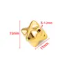 Cuentas de Rebaba Tridimensionales Irregulares en Forma de Cruz Cuentas de Acero Inoxidable para Joyería Cuentas Sueltas Collar Pulsera Materiales DIY Cuentas Espaciadoras Personalizadas