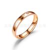 Suministro de Joyería para Comercio Electrónico Europeo y Americano Anillos de Pareja de Acero de Titanio Corona Herkinghisqueen Fabricante Mayorista Chapado en Oro