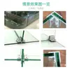 Soporte de estante de vidrio sin perforación aleación de aluminio reforzada conector de vitrina de vidrio tarjeta de panel sándwich de azulejo cerámico soporte comercial