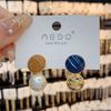 Aretes de tuerca de perlas irregulares con exquisito esmalte goteado estilo coreano para mujer, diseño de nicho, aretes de personalidad, aguja de plata, aretes estilo frío